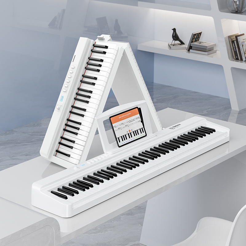 新品發布丨特倫斯TERENCE X88E折疊電鋼琴新添「時尚白」，時髦與高級感的碰撞